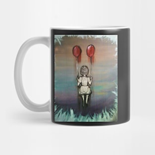 Balloon Girl (Floating Down) Mug